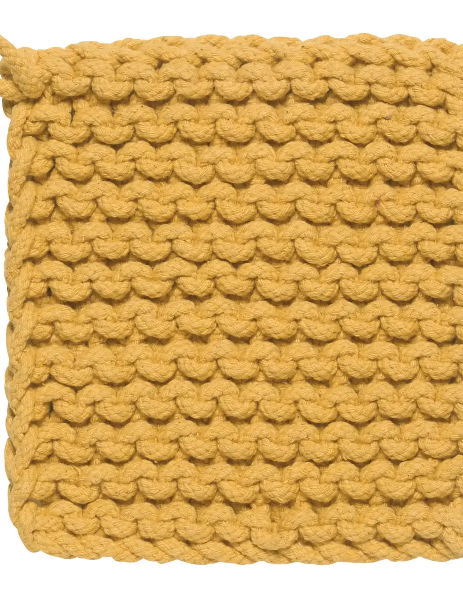Ochre Knit Potholder