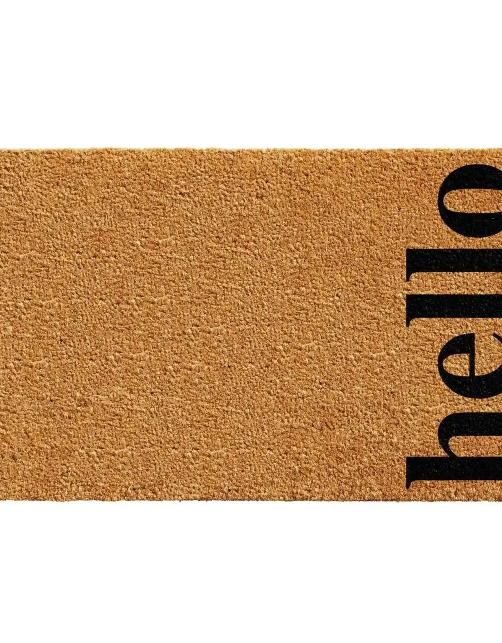 Natural Vertical Hello Doormat 30" x 34