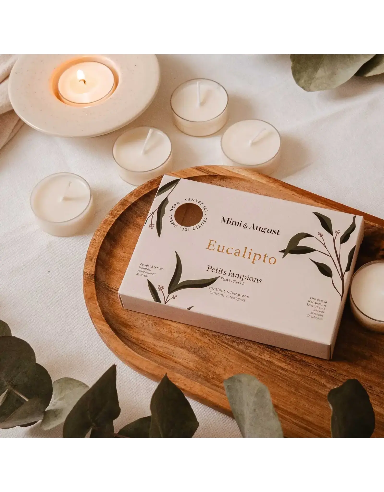 Eucalipto Tealight Candle Set
