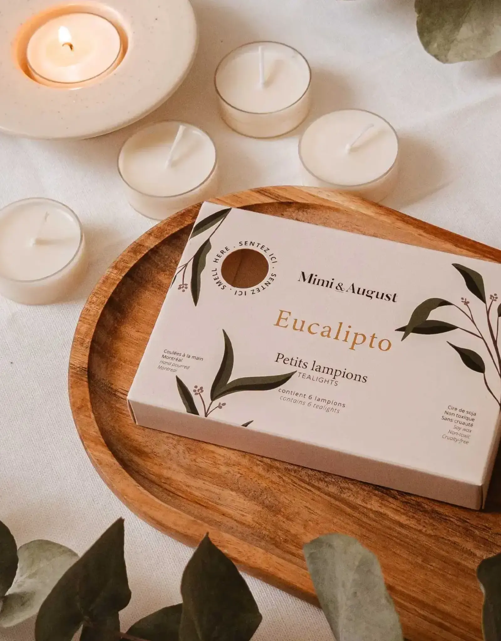 Eucalipto Tealight Candle Set