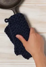 Midnight Blue Knit Potholder