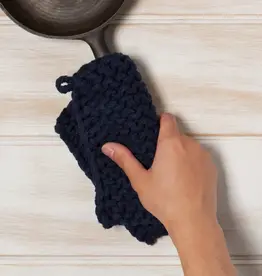 Midnight Blue Knit Potholder