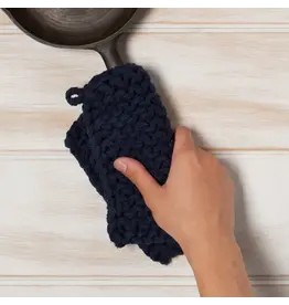 Midnight Blue Knit Potholder