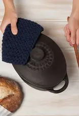 Midnight Blue Knit Potholder