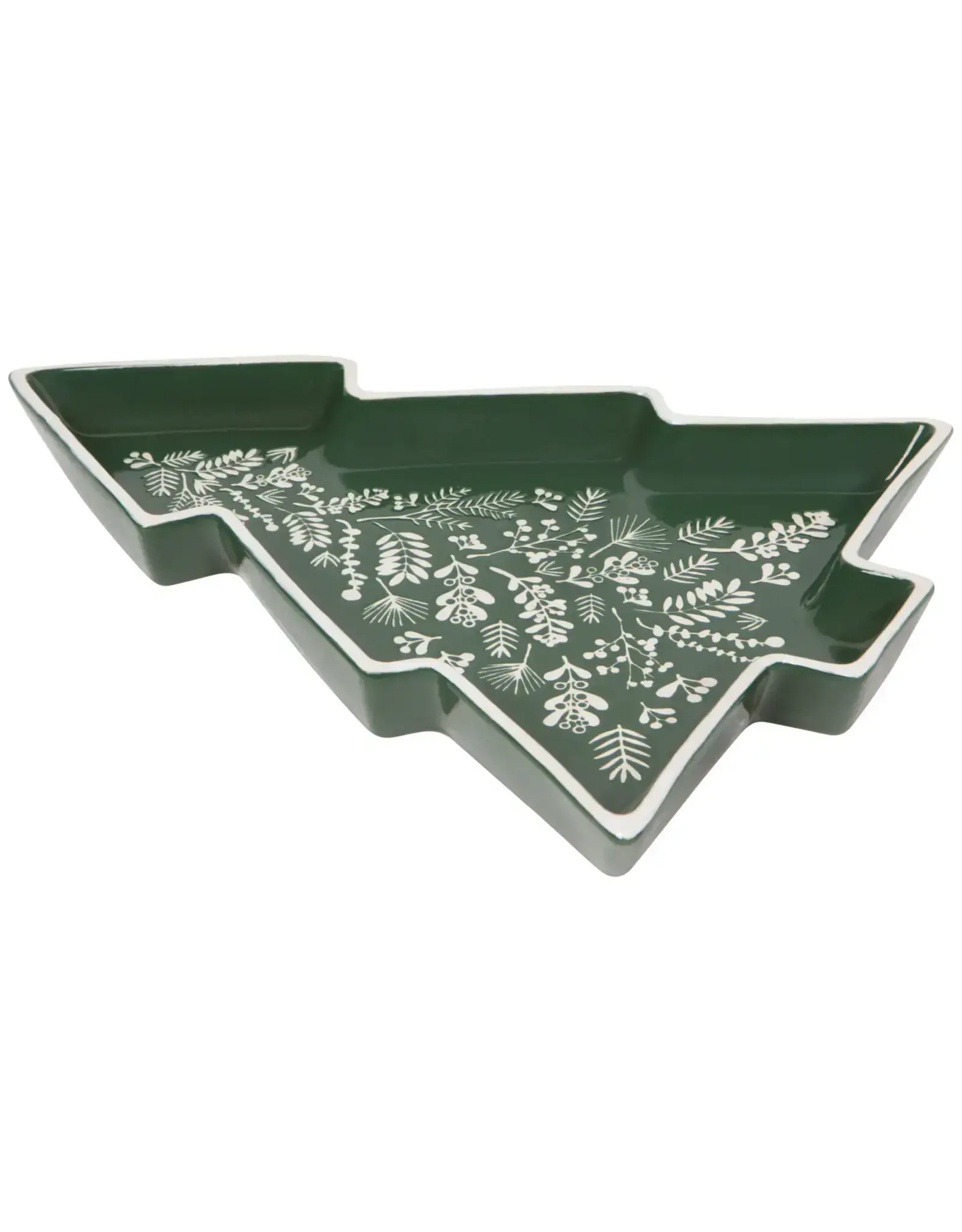 Winterberry Shaped Christmas Tray