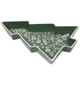 Winterberry Shaped Christmas Tray