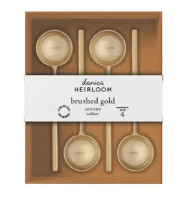 Long Spoons - Gold Set of 4