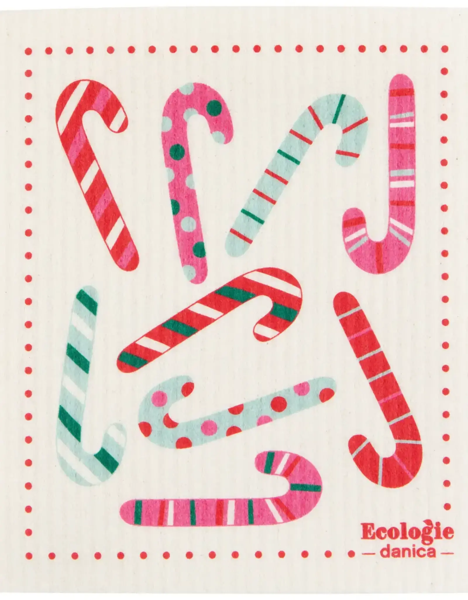 Merry Mints Christmas Swedish Dishcloth