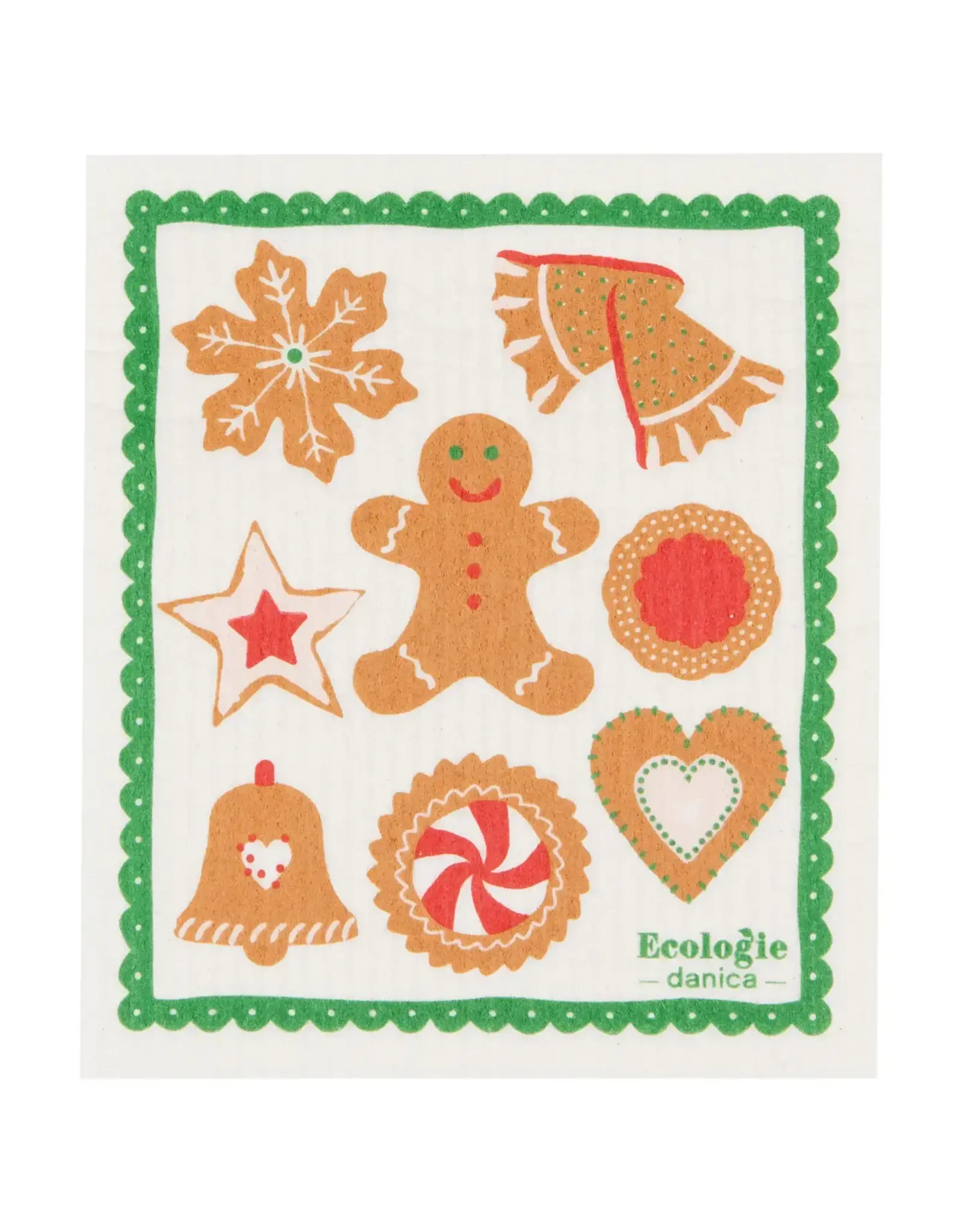 Holiday Cookies Swedish Dishcloth