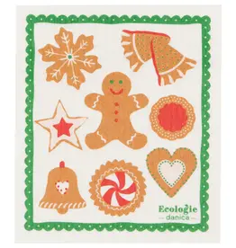 Holiday Cookies Swedish Dishcloth