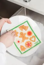 Holiday Cookies Swedish Dishcloth