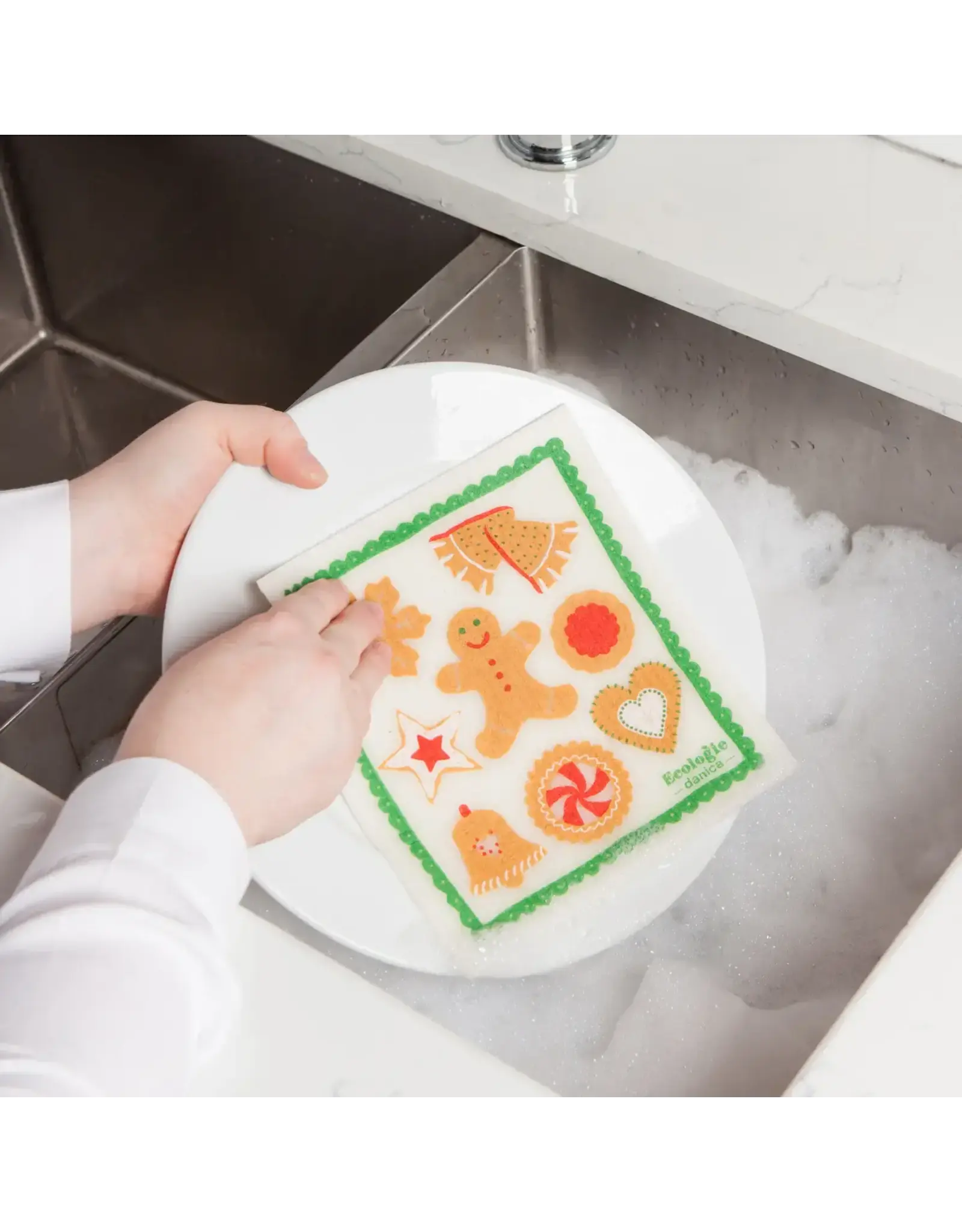 Holiday Cookies Swedish Dishcloth
