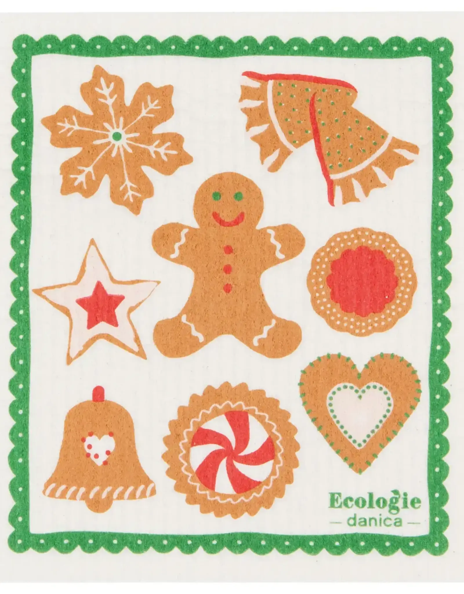 Holiday Cookies Swedish Dishcloth