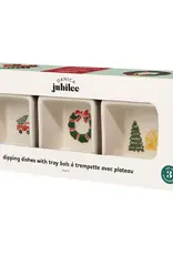 Jubilee Glitzmas Christmas Dipping Dish with Tray Set