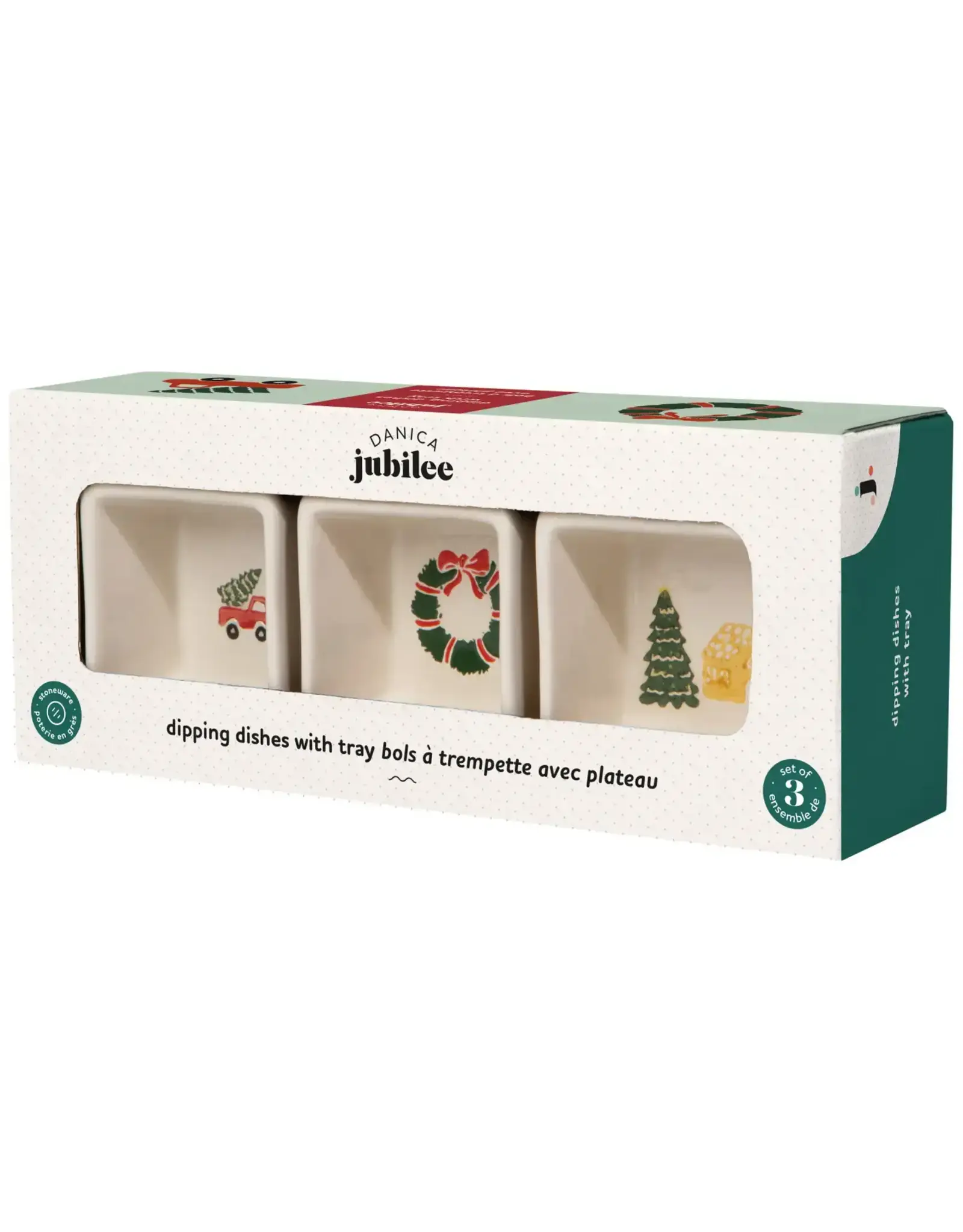 Jubilee Glitzmas Christmas Dipping Dish with Tray Set