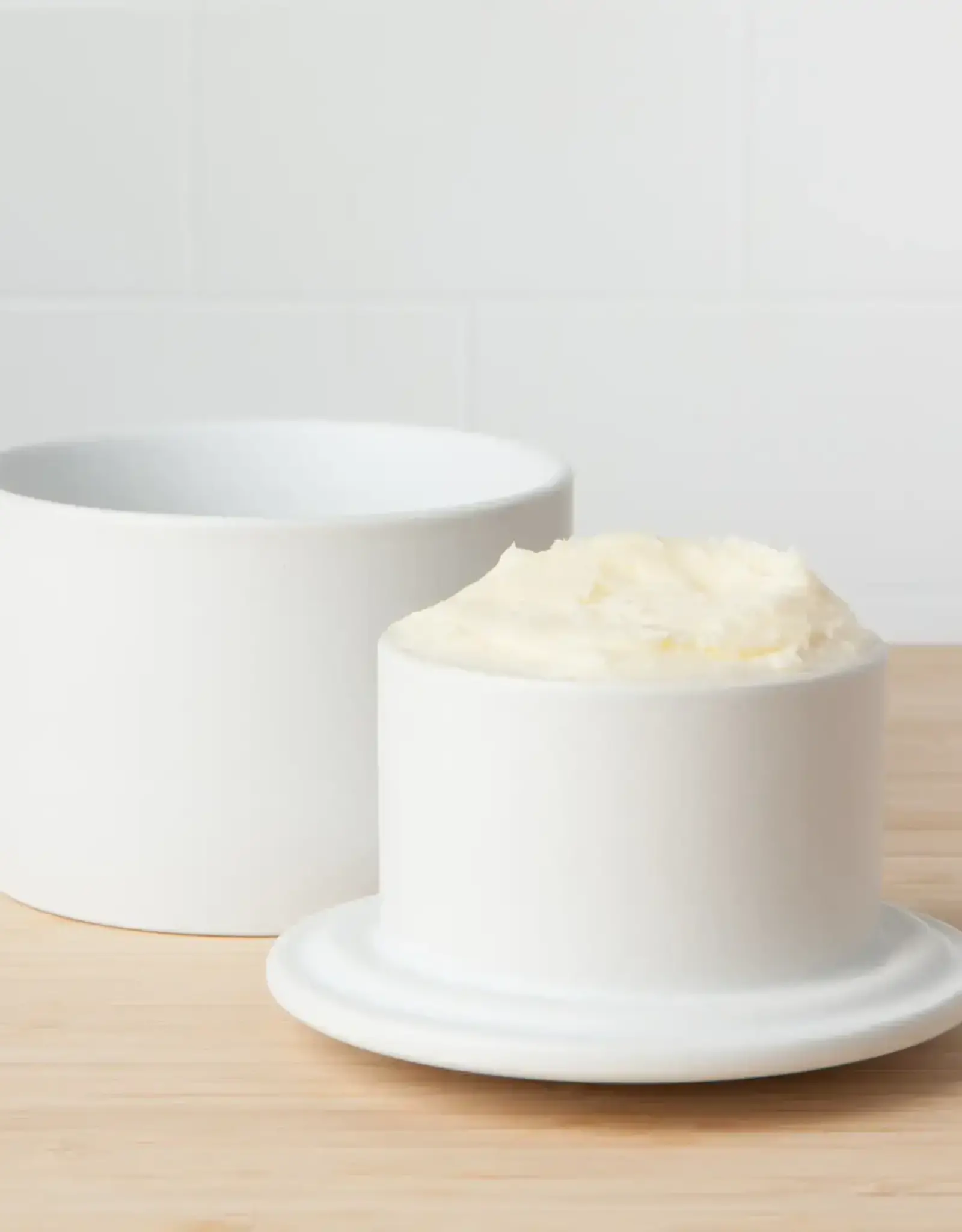 Matte White Butter Crock