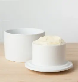 Matte White Butter Crock