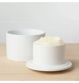 Matte White Butter Crock