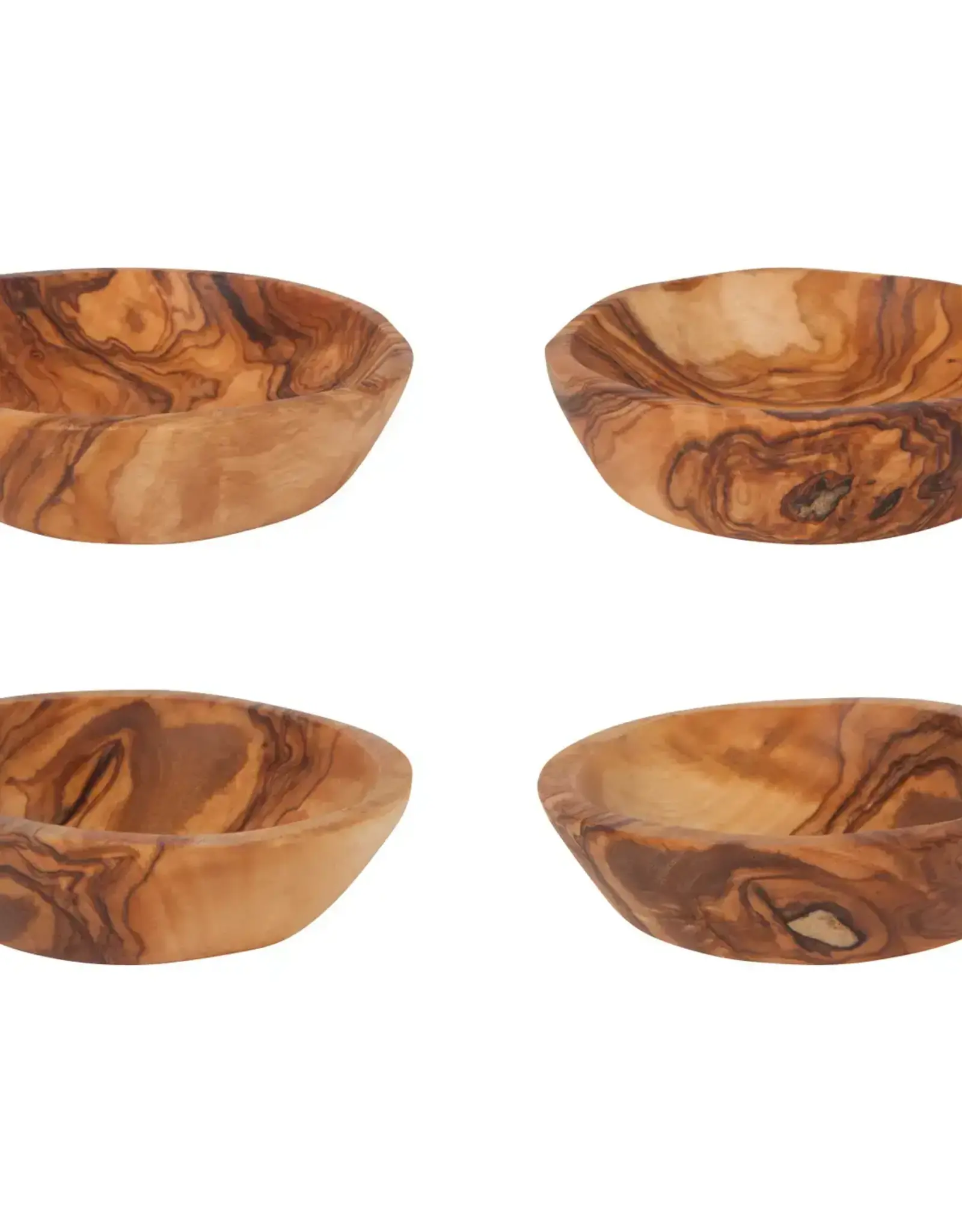 Olive Wood Pinch Bowls Set of 4