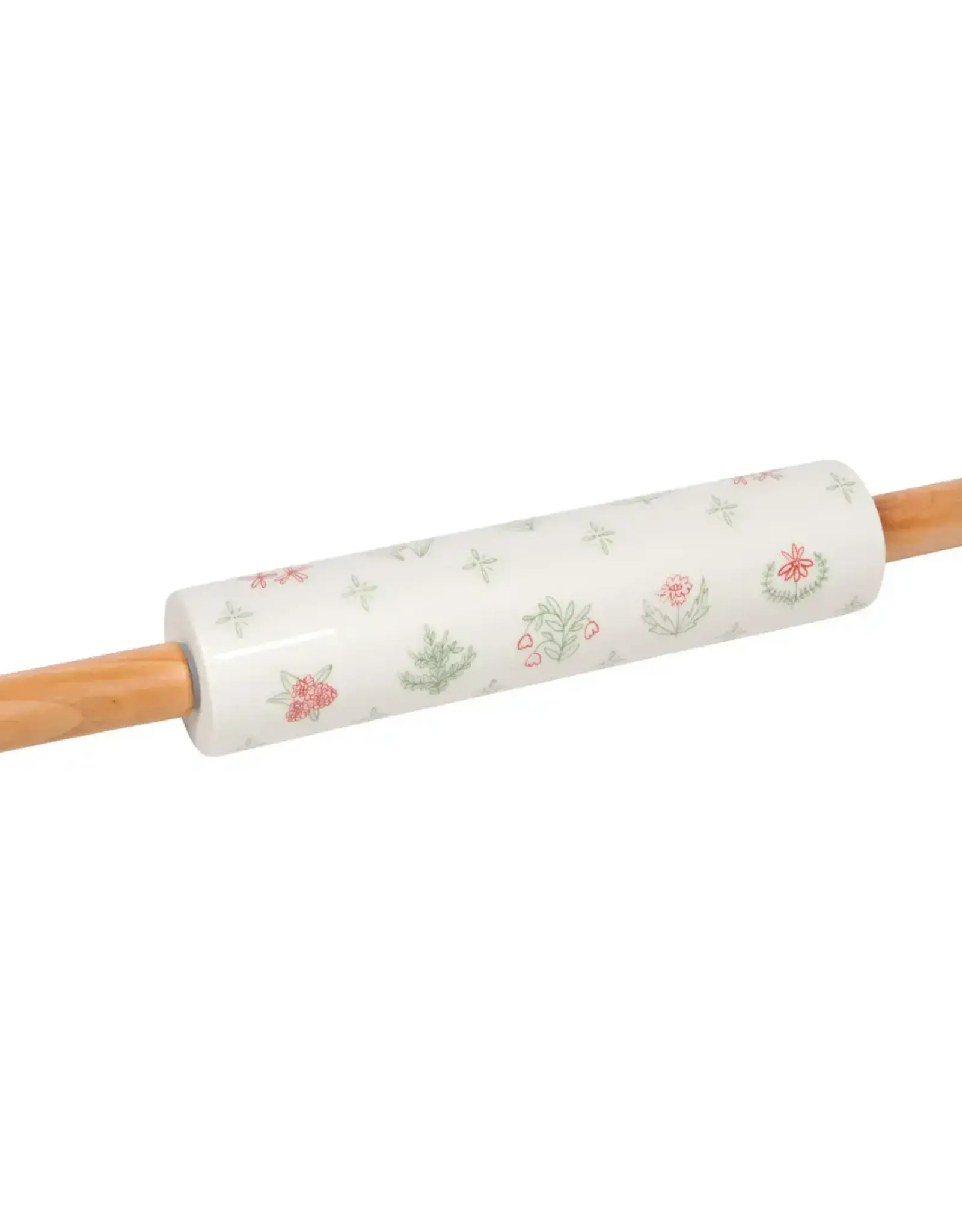 Camellia Stoneware Rolling Pin