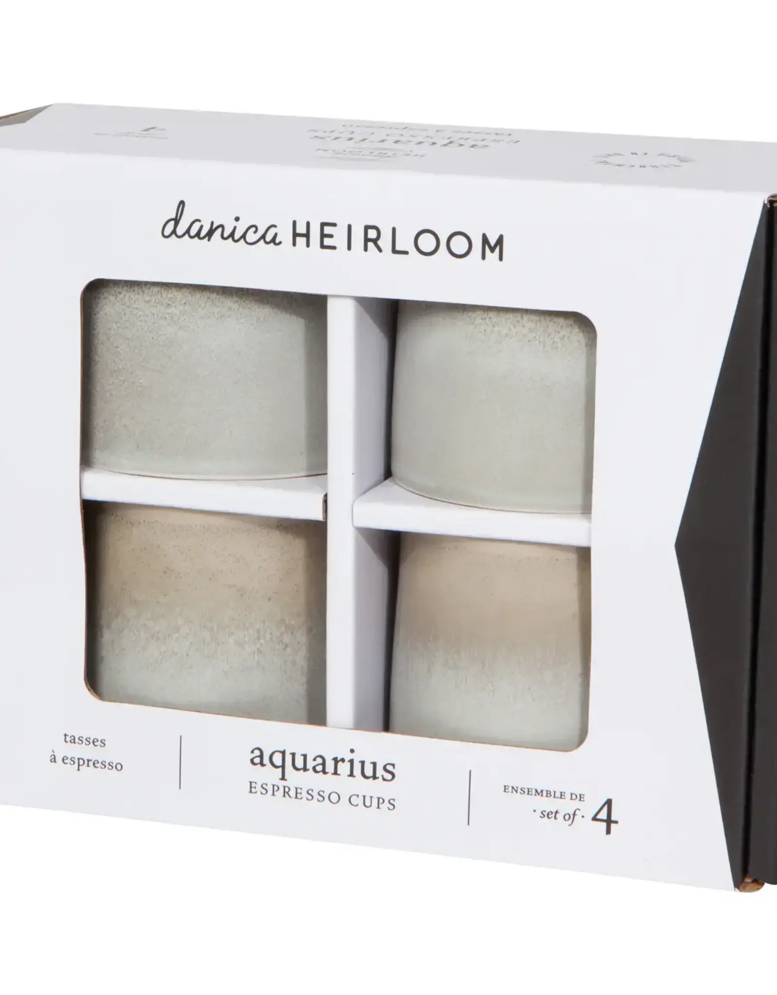 Aquarius Sage Espresso Cups Set of 4