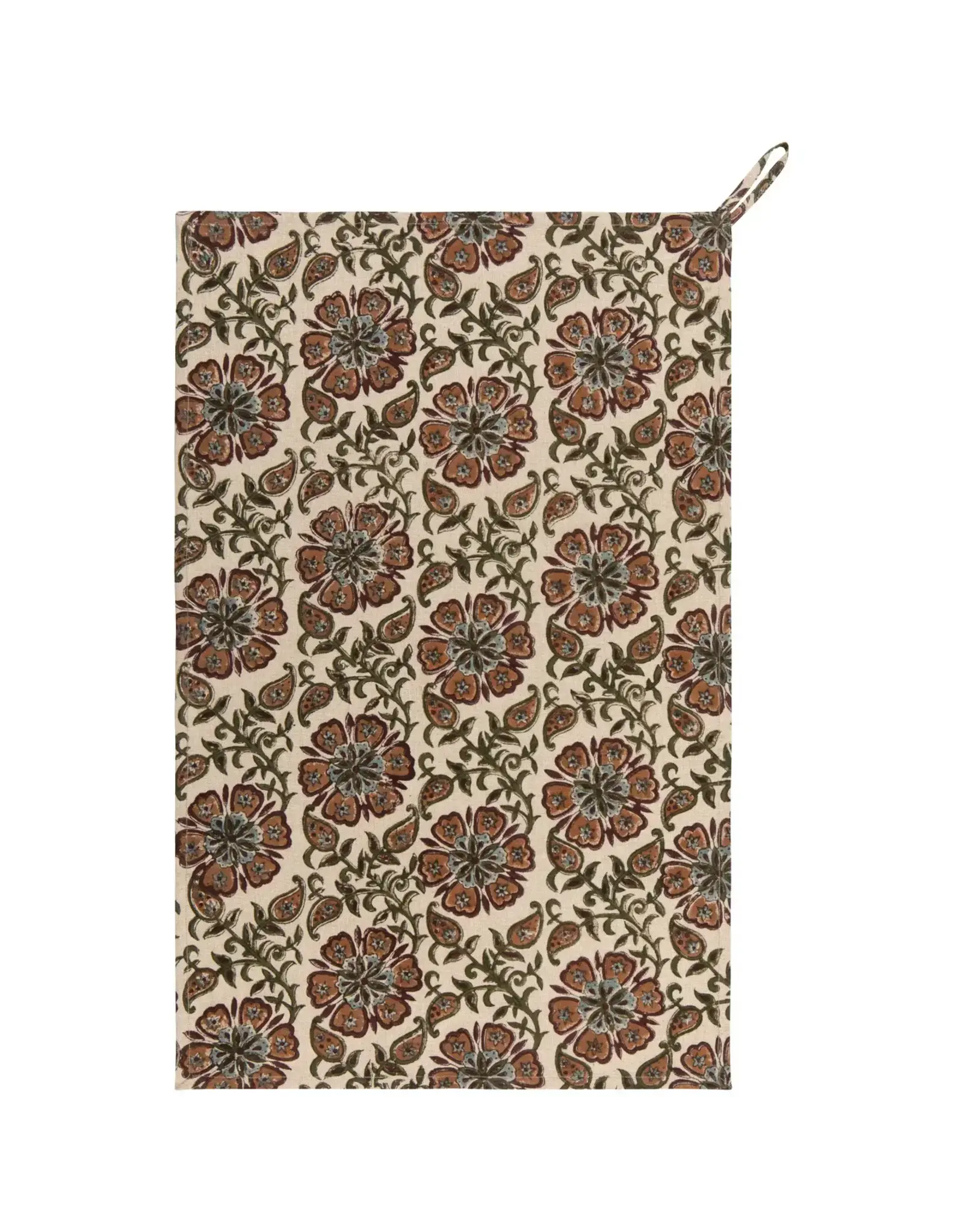 Heirloom Elysian Block Print Dishtowel