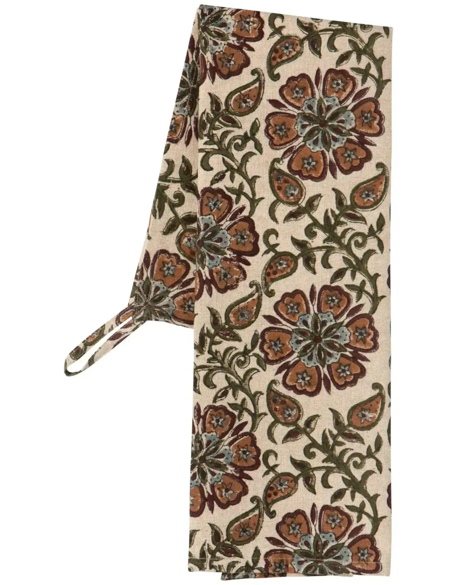 Heirloom Elysian Block Print Dishtowel