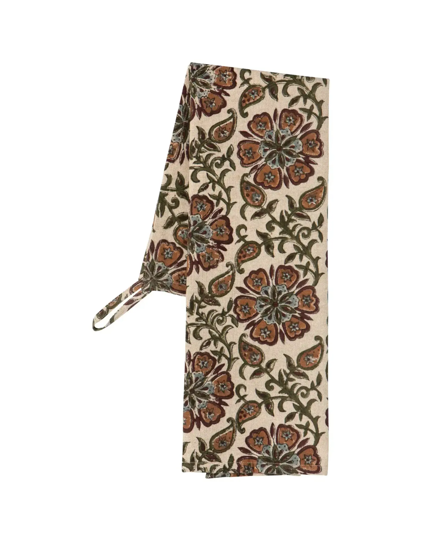 Heirloom Elysian Block Print Dishtowel