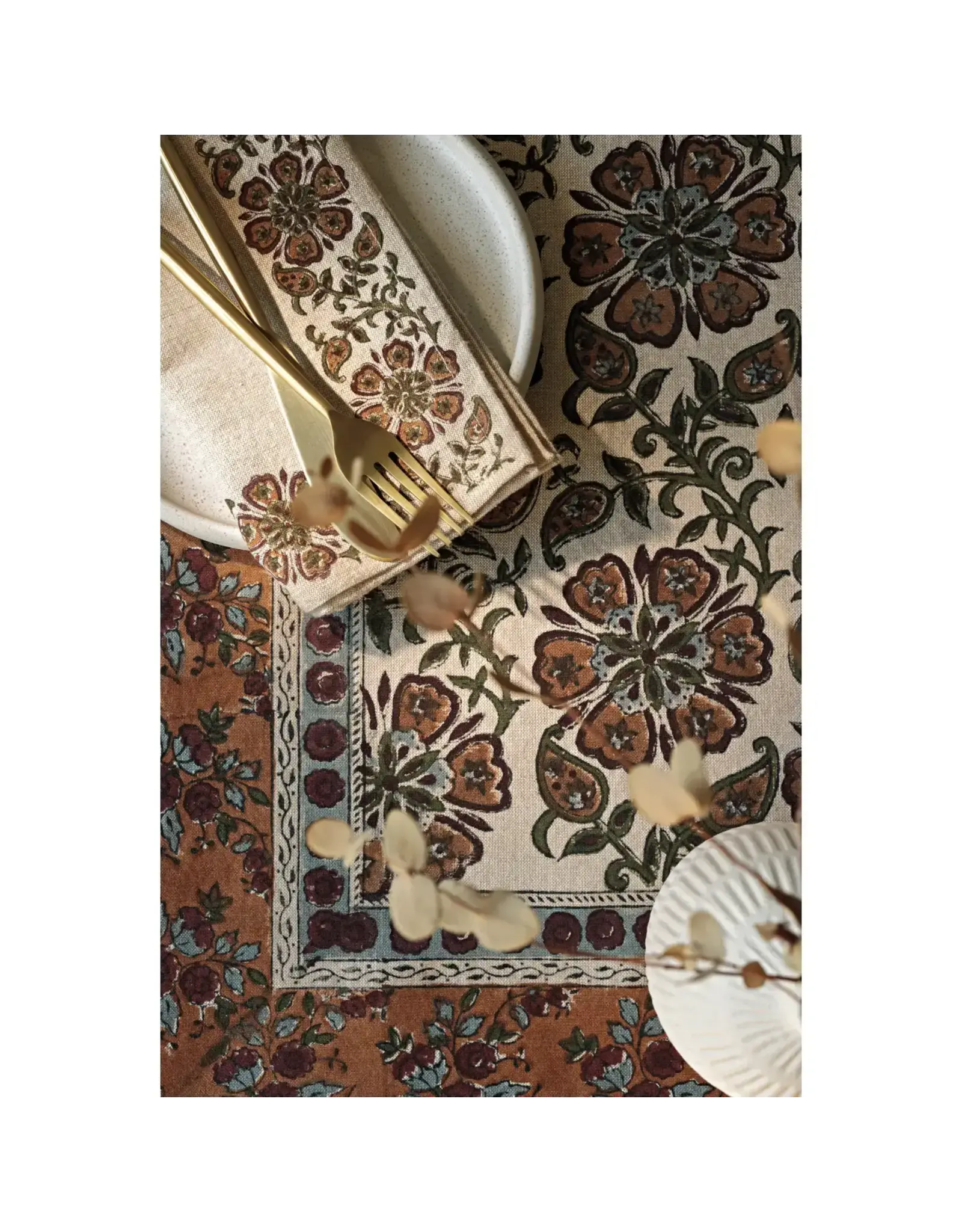 Heirloom Elysian Block Print Napkins Set of 4