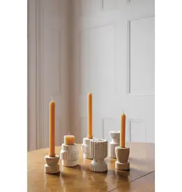 Heirloom Petra Travertine Candle Holder Short