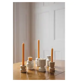 Heirloom Petra Travertine Candle Holder Short