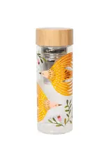 Plume Glass Tea Infuser Bottle