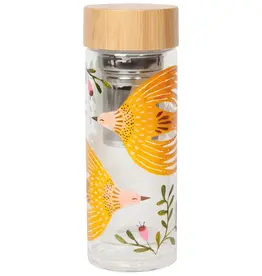 Plume Glass Tea Infuser Bottle