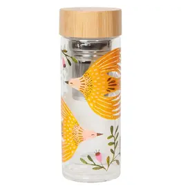 Plume Glass Tea Infuser Bottle