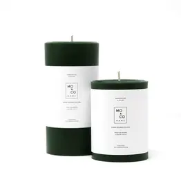 Forest Green 100% Beeswax Pillar Candle