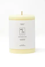 Natural White 100% Beeswax Pillar Candle