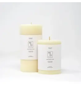Natural White 100% Beeswax Pillar Candle