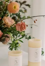 Natural White 100% Beeswax Pillar Candle