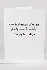 Age & Wine Greeting Card