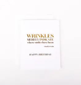 Wrinkles Show Where Smiles Have Been