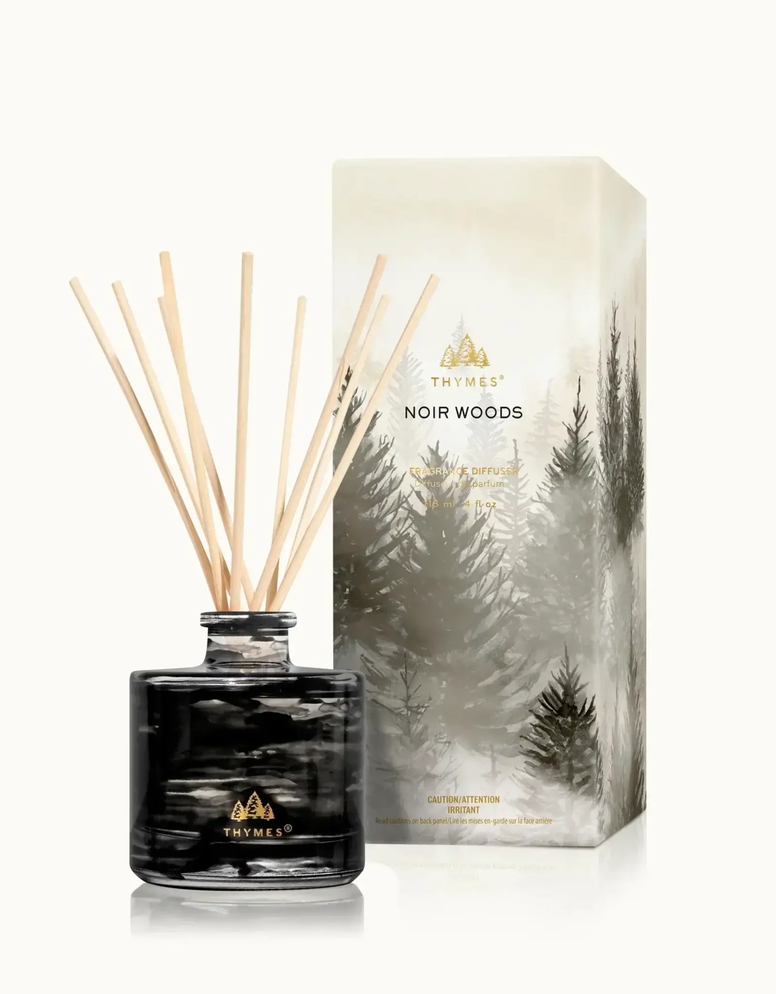 Thymes Noir Woods Petite Reed Diffuser