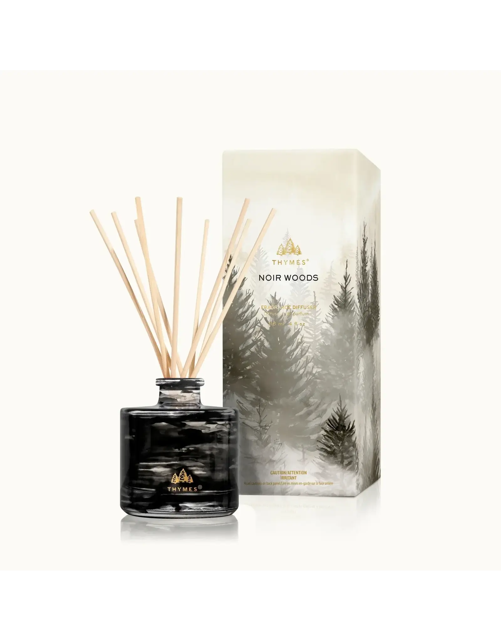 Thymes Noir Woods Petite Reed Diffuser