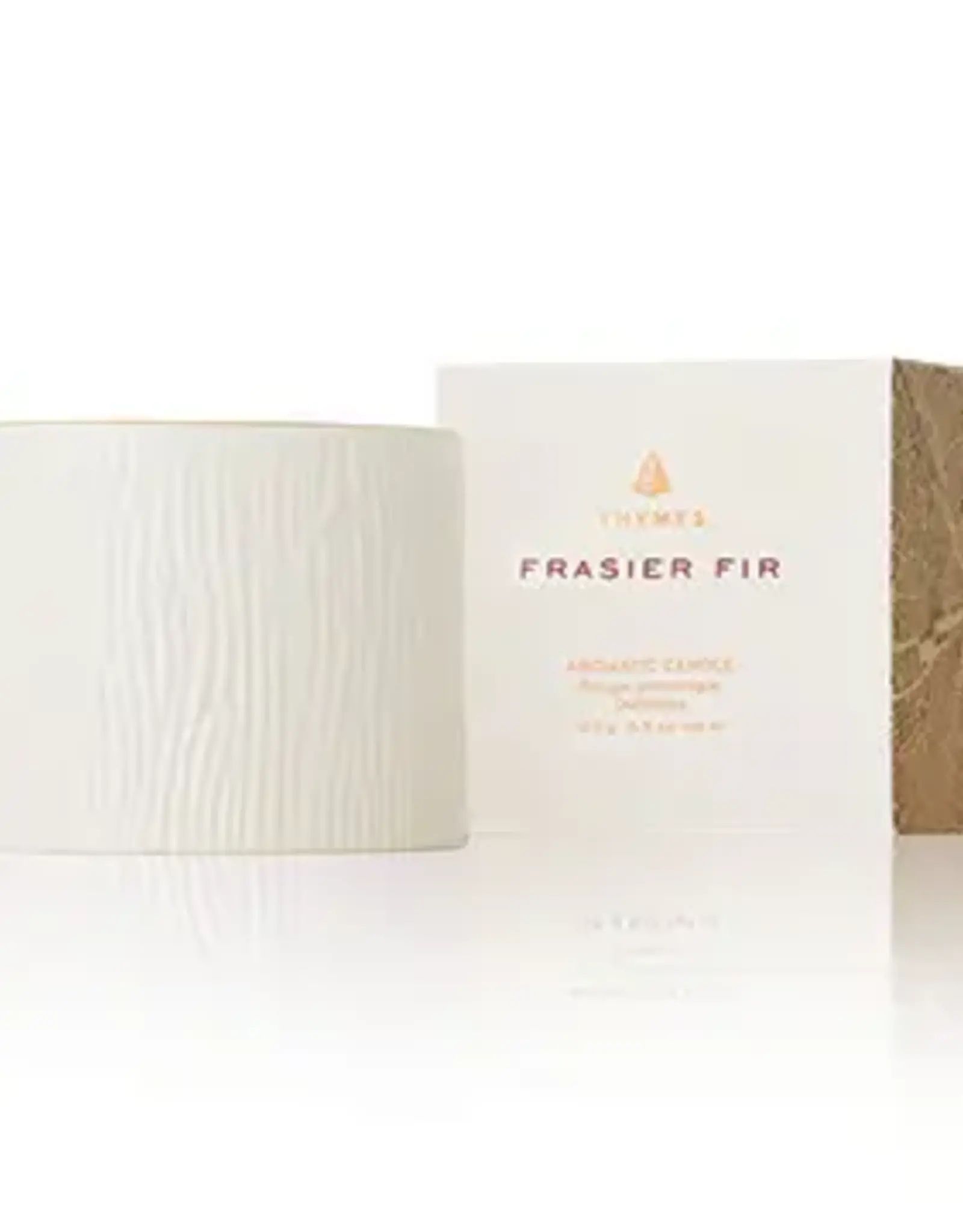 Thymes Frasier Fir Gilded Ceramic Candle - Petite