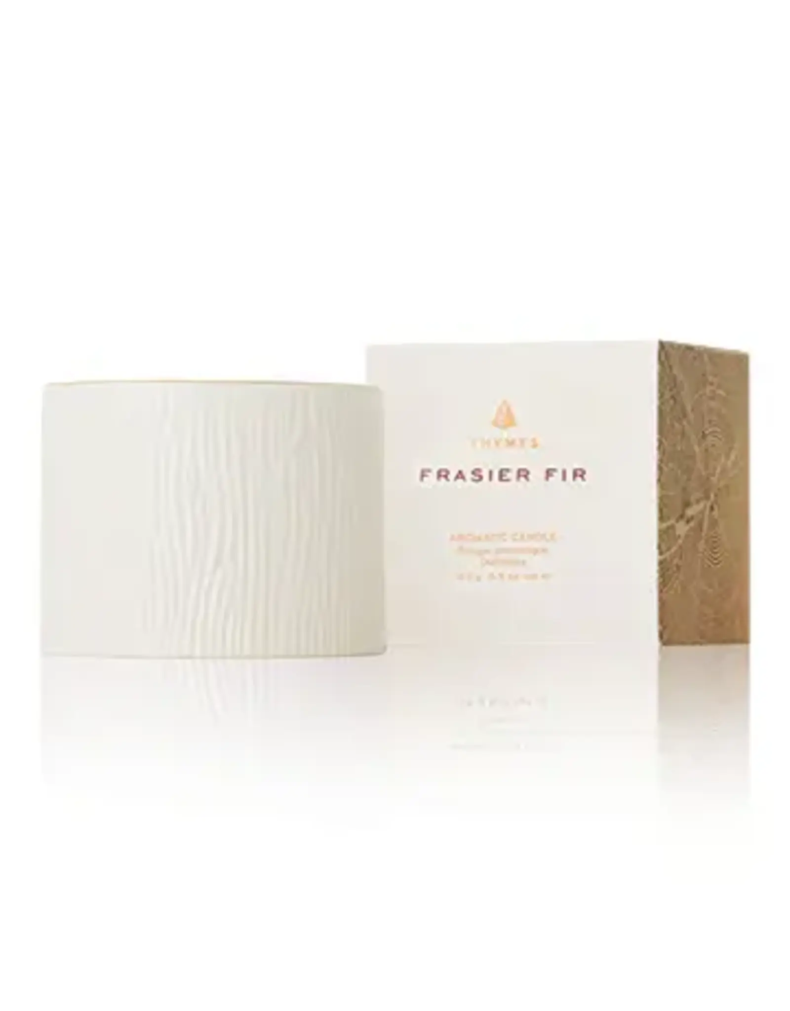 Thymes Frasier Fir Gilded Ceramic Candle - Petite