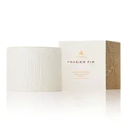 Thymes Frasier Fir Gilded Ceramic Candle, 6oz