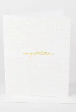 Greeting Card - Congratulations (Gold)