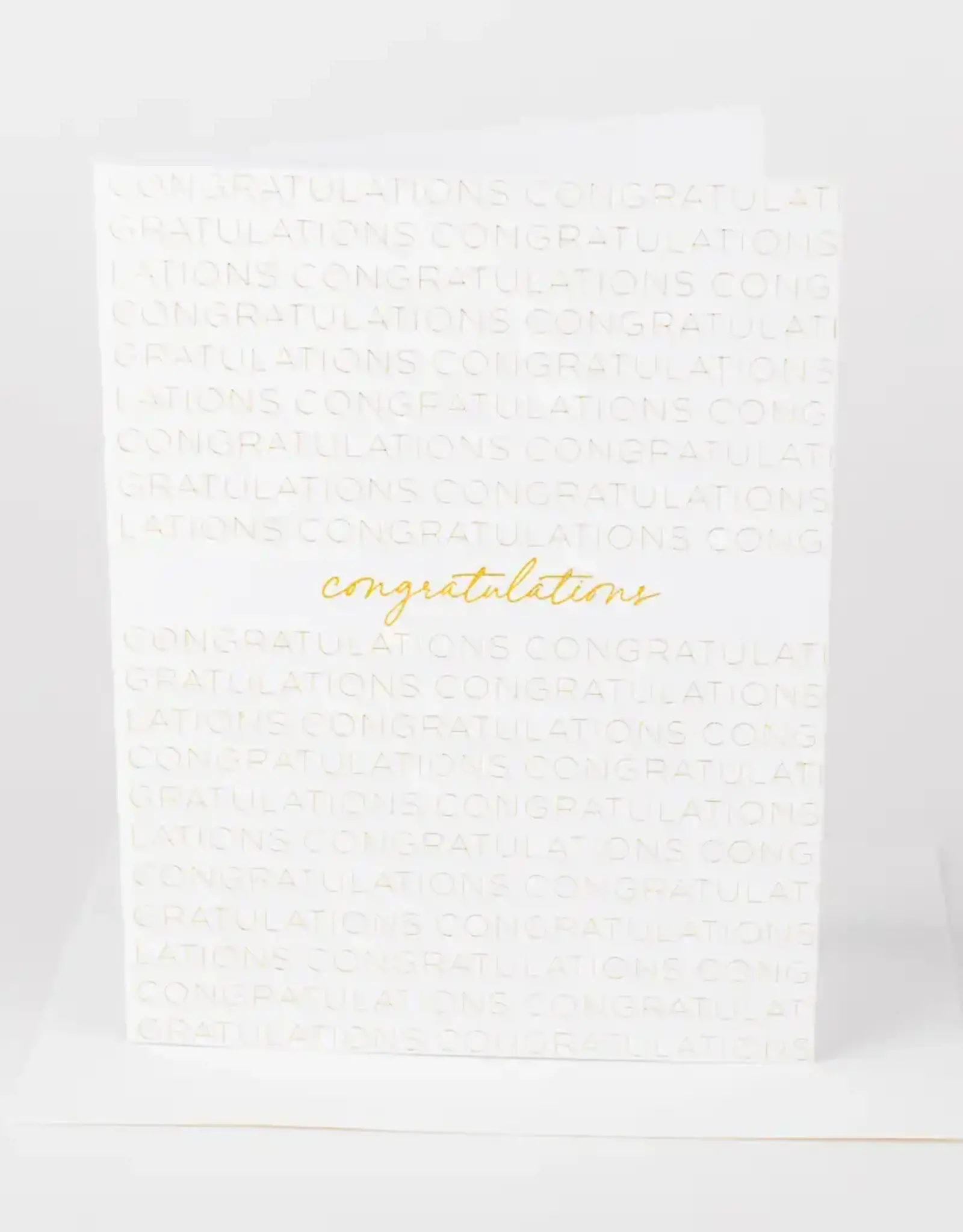 Greeting Card - Congratulations (Gold)
