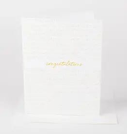 Greeting Card - Congratulations (Gold)