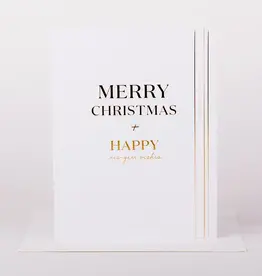 Merry Christmas and Happy New Year Christmas Card