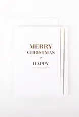 Merry Christmas and Happy New Year Christmas Card